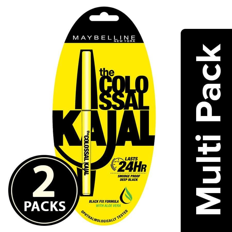 Maybelline New York Colossal Kajal, 2x0.35 g Multipack